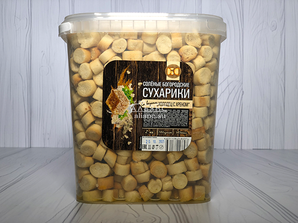 Сухарики с холодцом и хреном в Люблино