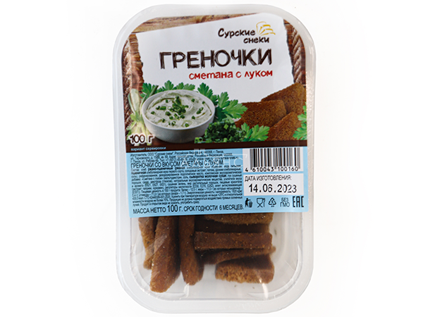 Сурские гренки Сметана с луком (100 гр) в Люблино