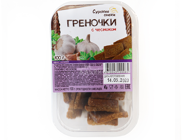 Сурские гренки с Чесноком (100 гр) в Люблино