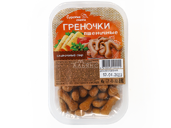 Сурские (ПШЕНИЧНЫЕ) Сливочный сыр (100 гр) в Люблино