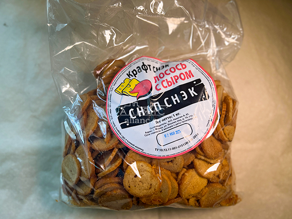 Снапсы ПШЕНИЧНЫЕ "Лосось с сыром" в Люблино