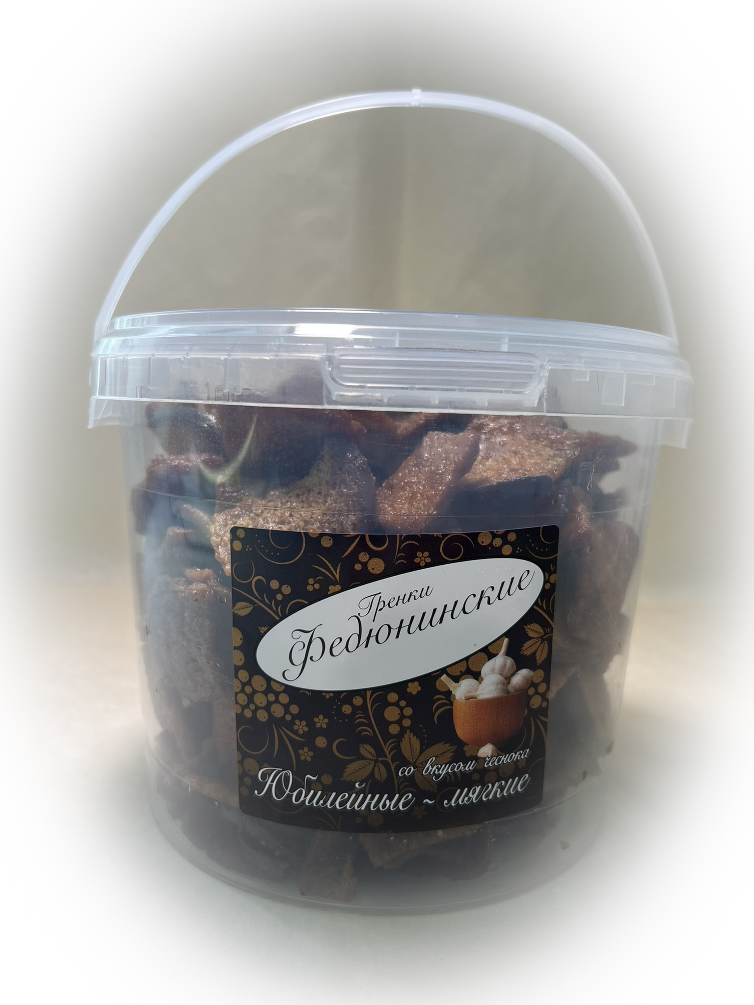 Гренки "ФЕДЮНИНСКИЕ" "Чеснок" (ведро 900 гр.) в Люблино