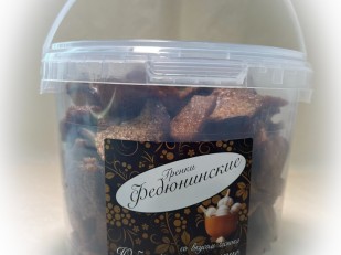 Лосось соломка (фарш): Гренки 