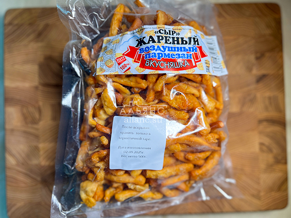 Жареный сыр "ВКУСНЯШКА" со вкусом пармезан (500 гр) в Люблино