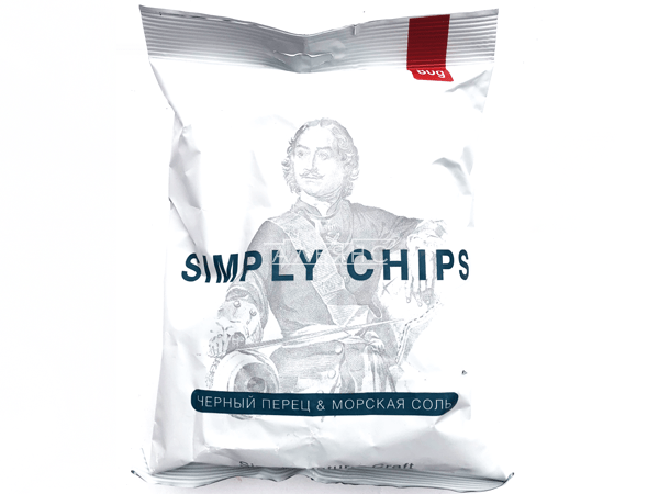 Картофельные чипсы "Simple chips" Морская соль и черный перец 80 гр. в Люблино