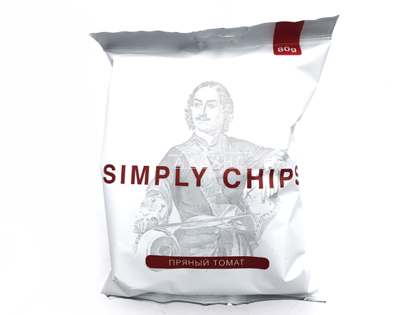 Картофельные чипсы "Simple chips" Пряный томат 80 гр. в Люблино